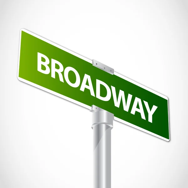 Etats-Unis Broadway signe — Image vectorielle