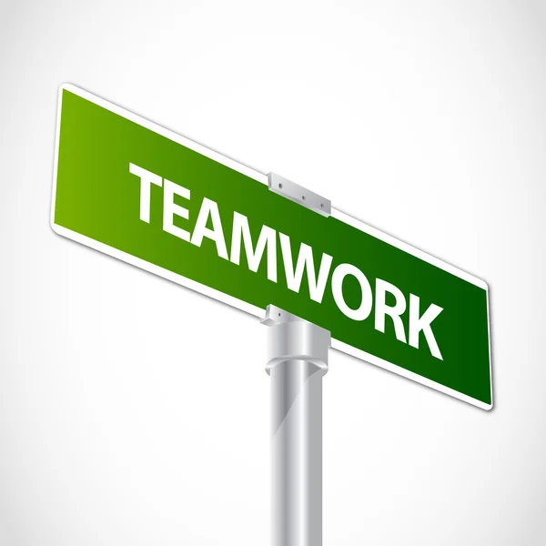 Teamwork sign — Stock Vector