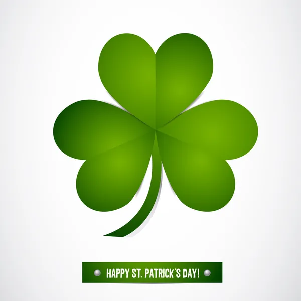 Shamrock blad vector — Stockvector