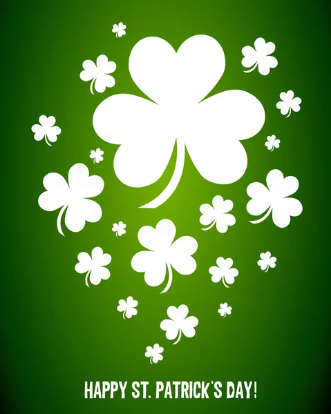 Vecteur irlandais de trèfles Shamrock — Image vectorielle