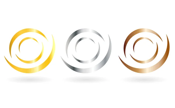 Tagguppsättning logotyp — Stock vektor