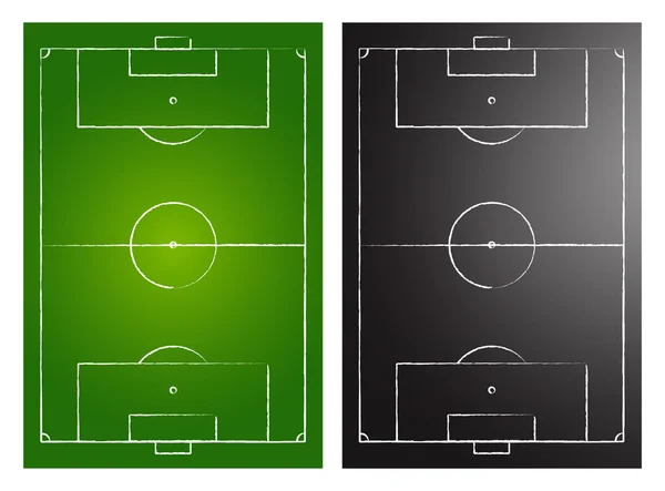 Terrains de football — Image vectorielle