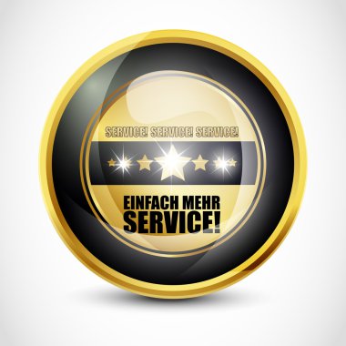 Einfach Mehr Service Button clipart