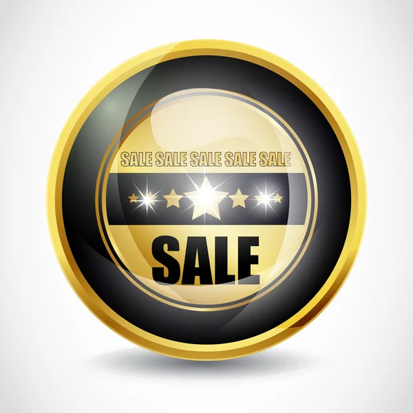 Glossy Sale button — Stock Vector