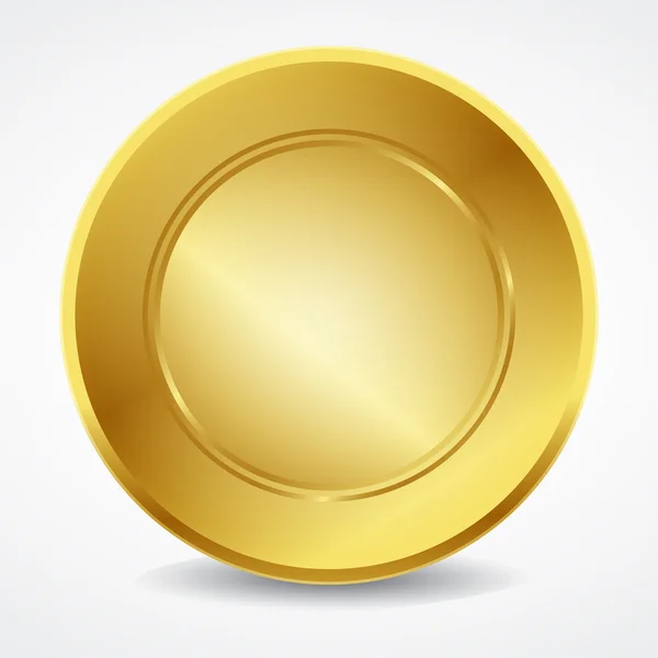 Selo dourado vazio — Vetor de Stock