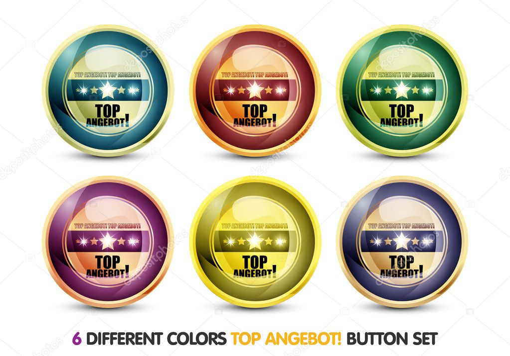 Colorful Top Angebot Button Set
