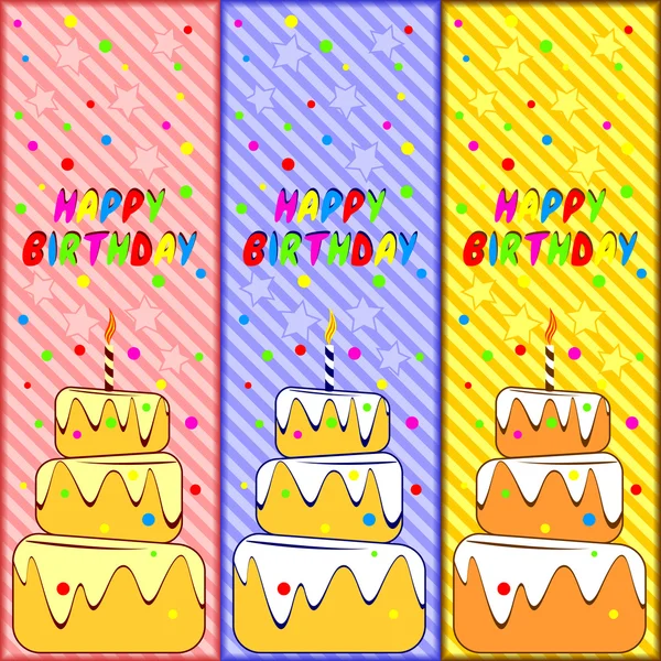 Card Happy Birthday. — Stock Vector