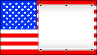 Flag USA. clipart