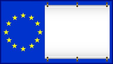 Flag EU. clipart