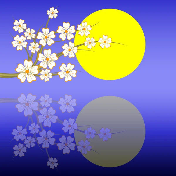 Sakura.Night. — Image vectorielle
