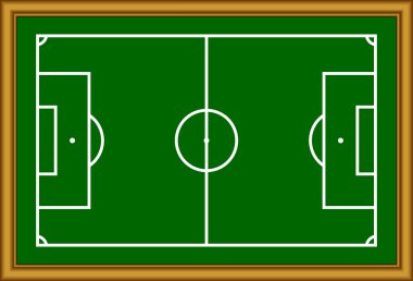 The soccer field scheme. clipart