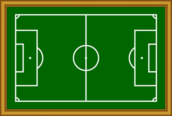 stock vector The soccer field scheme.