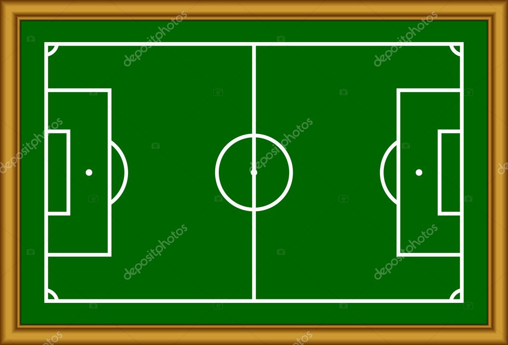 The soccer field scheme. Stock Vector Image by ©Silantiy #8408125