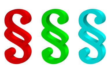 Multicolored paragraphs. clipart