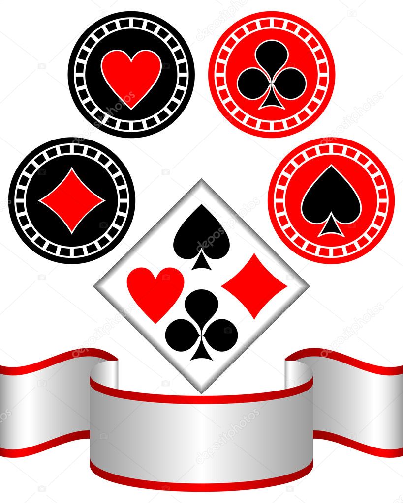 Symbols of playing cards.