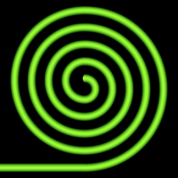 Spirale verde . — Vettoriale Stock