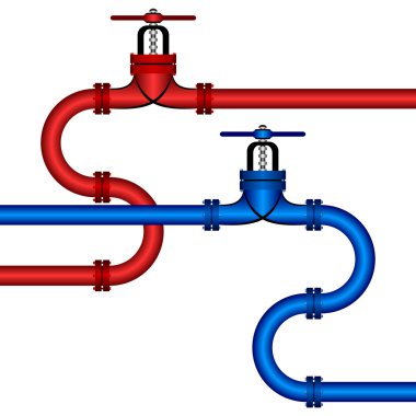 Different pipelines. clipart