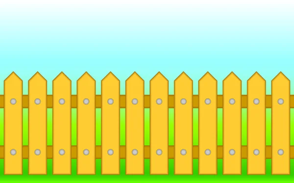Dřevěný plot. — Stockový vektor