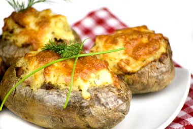 Stuffed potatoes clipart