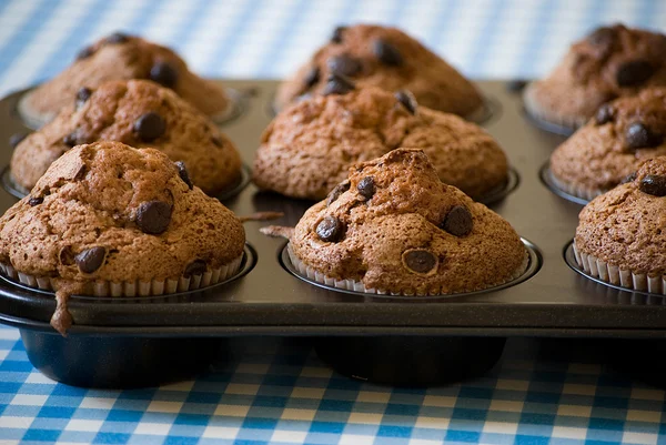 Kotitekoiset muffinit — kuvapankkivalokuva