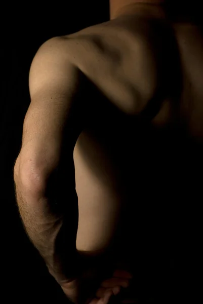 Unauffälliges Bild des männlichen Körpers — Stockfoto
