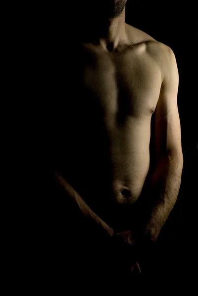 Niski klucz obraz męskiego ciała — Zdjęcie stockowe