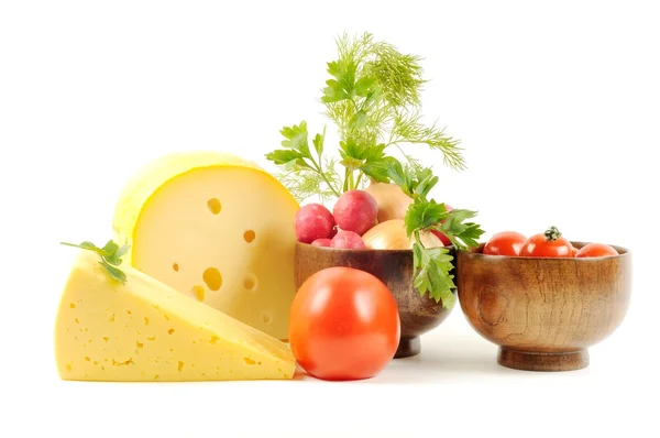 奶酪和蔬菜 — 图库照片