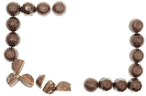 Çikolata çerçeve — Stok fotoğraf