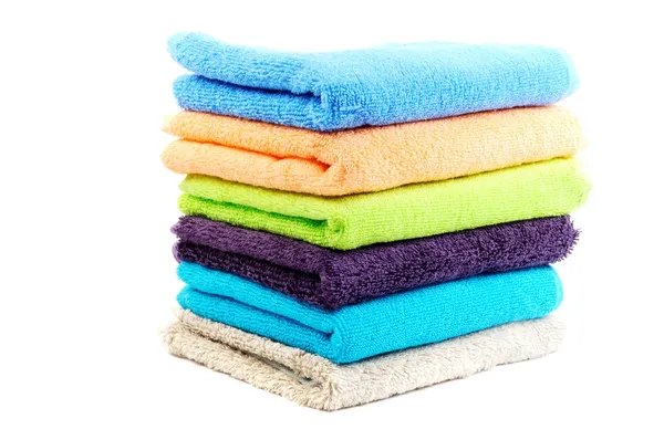 Καθαρό βαμβάκι πετσέτες — Φωτογραφία Αρχείου