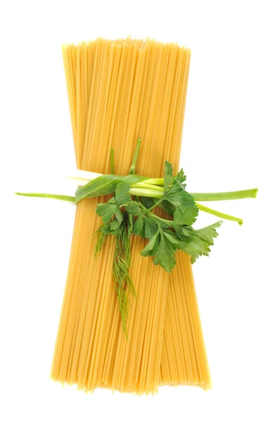Bando de apaghetti crus — Fotografia de Stock