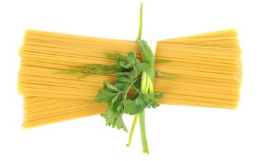 Bunch of raw spaghetti clipart