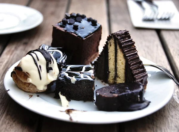 Pasteles de chocolate —  Fotos de Stock