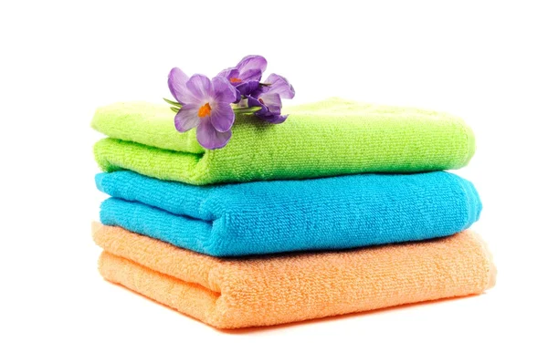 Чистые хлопковые полотенца — стоковое фото