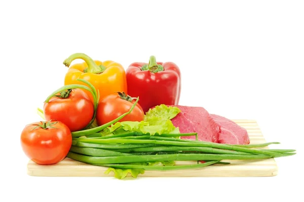 Nötkött och grönsaker — Stockfoto