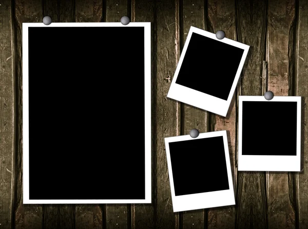 4 polaroid bilder Stockbild