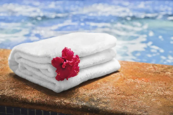 Asciugamano Spa — Foto Stock