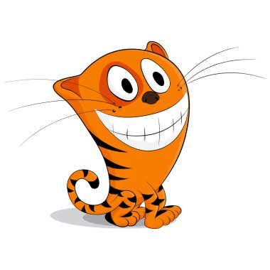 Tiger cat clipart