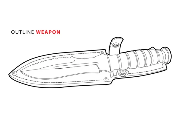 Контур ножем — стоковий вектор