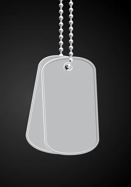 Military dog tags — Stock Vector