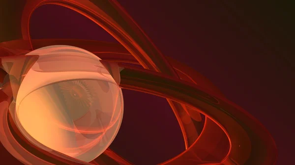 抽象红色漩涡 — 图库照片