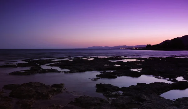 Isola di Rodi tramonto esotico e selvaggio — Foto Stock