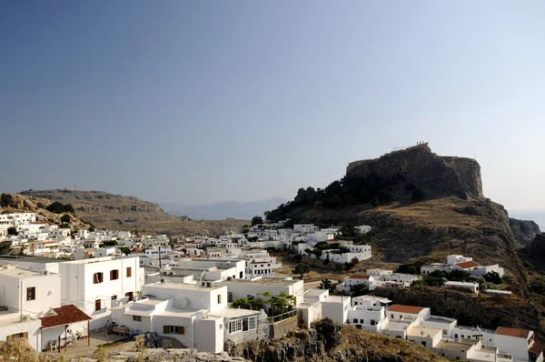 Lindos na ilha grega de Rodes Fotos De Bancos De Imagens