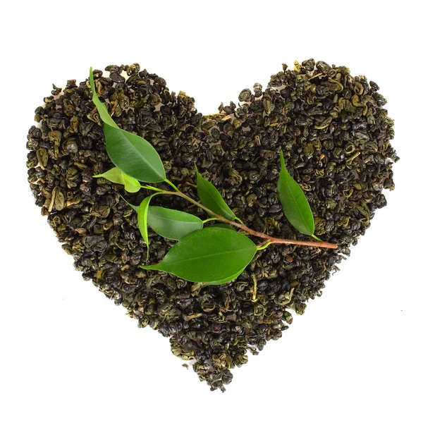Herbata z liści zielony - koncepcja — Zdjęcie stockowe