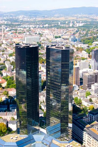 Frankfurt-on-Main vista do arranha-céu — Fotografia de Stock