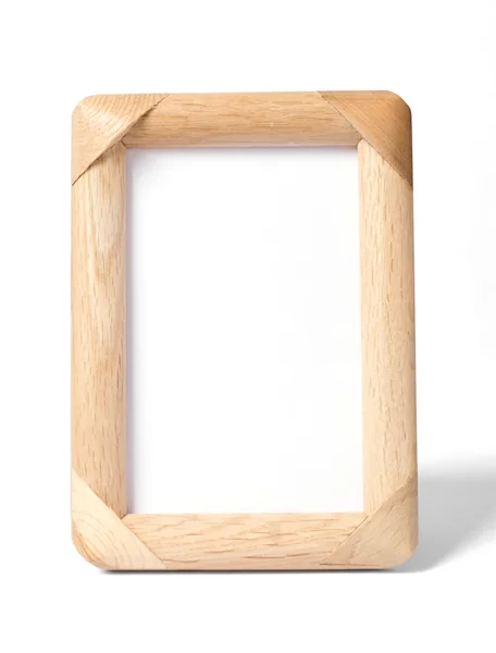 Einfacher Fotorahmen aus Holz — Stockfoto