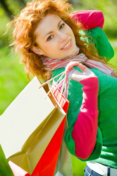 Green shopping begins here — Stock Photo, Image