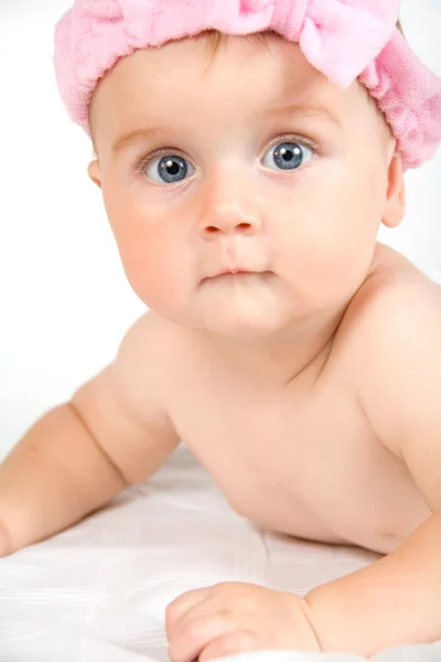 Schattig klein babymeisje — Stockfoto