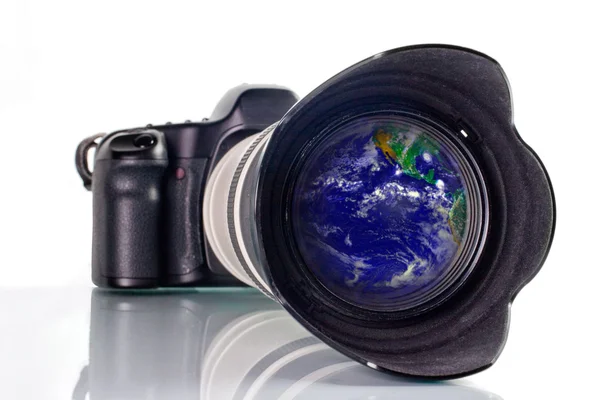 Na całym świecie fotografowania — Zdjęcie stockowe