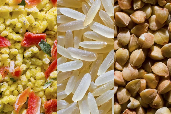 Sada textury makro potraviny — Stock fotografie