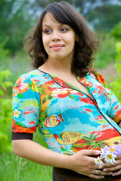 Hermosa mujer embarazada joven retrato Imagen De Stock